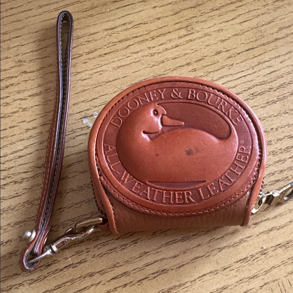 Dooney & Bourke Tan Leather Coin Pouch